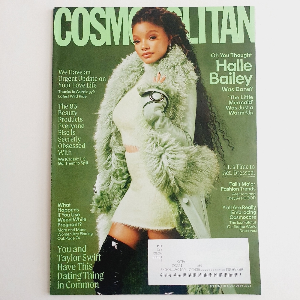 Cosmopolitan Magazine September October, 2023 Issue Halle Bailey
